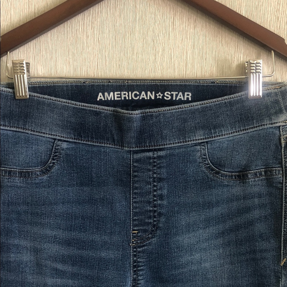 Women's Mid-Blue Stretch Jeggings